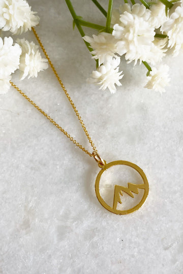 Wisteria London Moving Mountains Gold Necklace Wisteria London